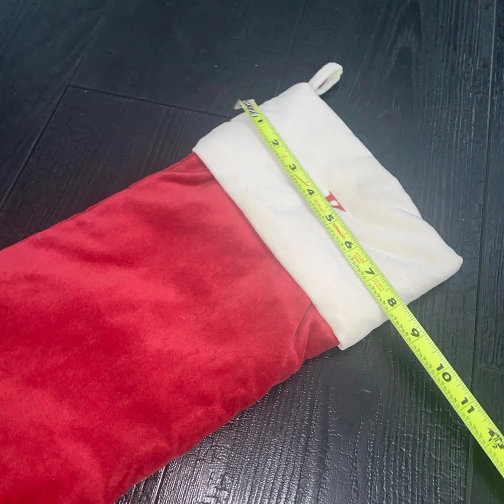 Pottery Barn Letter K Monogram‎ Christmas Stocking Red Velvet